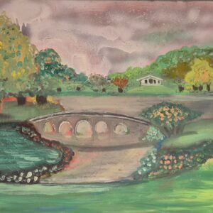 A Timeless View: Stourhead in Oil – The Soul of the English Landscape Garden" 50 X 75cm Canvas Art