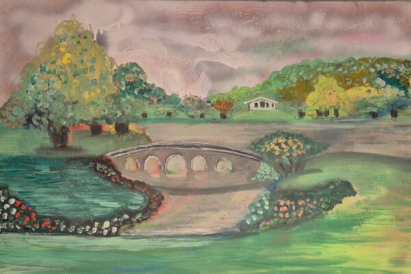A Timeless View: Stourhead in Oil – The Soul of the English Landscape Garden" 50 X 75cm Canvas Art