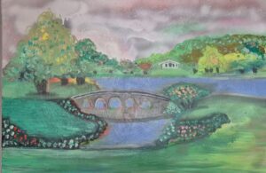 A Timeless View: Stourhead in Oil – The Soul of the English Landscape Garden" 50 X 75cm Canvas Art