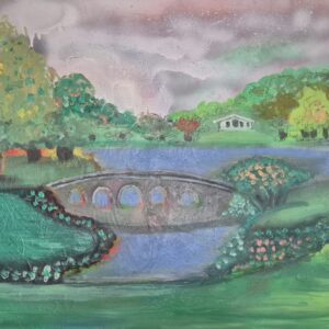 A Timeless View: Stourhead in Oil – The Soul of the English Landscape Garden" 50 X 75cm Canvas Art