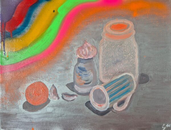 "Orange Jar and Mug" Alla Prima Still Life in Oil