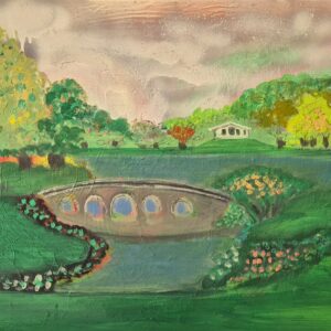 A Timeless View: Stourhead in Oil – The Soul of the English Landscape Garden" 50 X 75cm Canvas Art